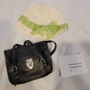 American Girl Doll Kit's Hat and Backpack